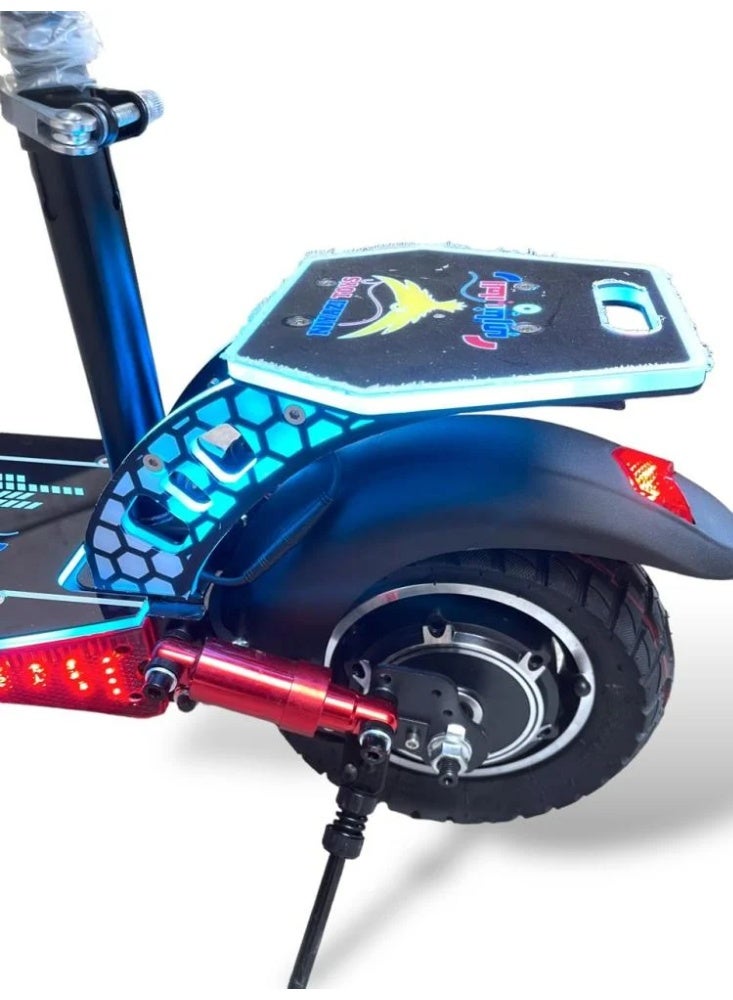 Monster M4 PRO 48V Electric Scooter – 1500W Motor | 13Ah Battery | 3 Speed Modes | Front & Rear Suspension | Foldable | 10-Inch Desert Tires | Digital Display - Image 5